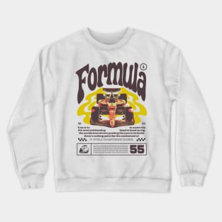 Vintage F1 Groovy Graphic Crewneck Sweatshirt